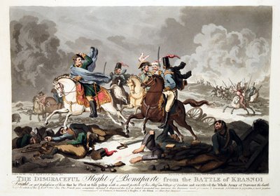 Lot Bonapartego z bitwy pod Krasnojem (Krasnoje) 1812 - Wright, John Massey (1777-1866) - 1814 - Aquatint - 42,1x57,5 - Kolekcja prywatna autorstwa John Massey Wright