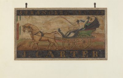 Znak zajazdu: J. Carter verso, 1940. autorstwa John Matulis
