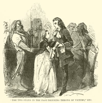 Ilustracja do Opowieści o dwóch miastach autorstwa Charlesa Dickensa autorstwa John McLenan