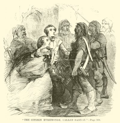 Ilustracja do Opowieści o dwóch miastach autorstwa Charlesa Dickensa autorstwa John McLenan