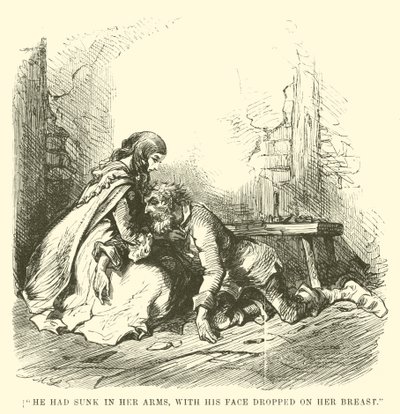 Ilustracja do Opowieści o dwóch miastach autorstwa Charlesa Dickensa autorstwa John McLenan