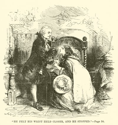 Ilustracja do Opowieści o dwóch miastach autorstwa Charlesa Dickensa autorstwa John McLenan