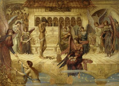Mury obronne Domu Bożego autorstwa John Melhuish Strudwick