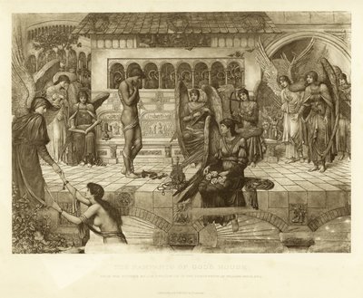 Mury obronne Domu Bożego autorstwa John Melhuish Strudwick