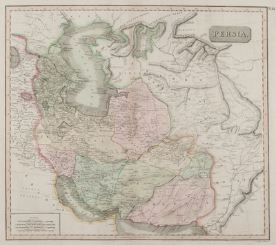 Persia (grawerowanie ręcznie kolorowane) autorstwa John Menzies