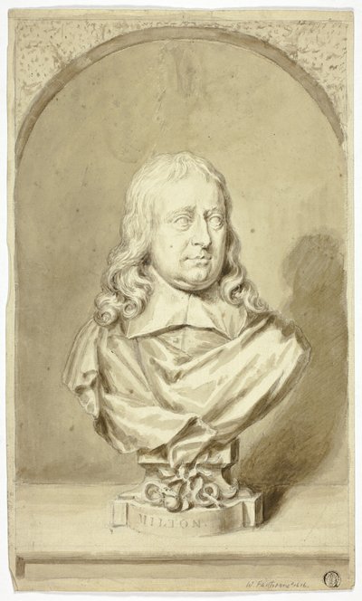 Popiersie Miltona autorstwa John Michael Rysbrack