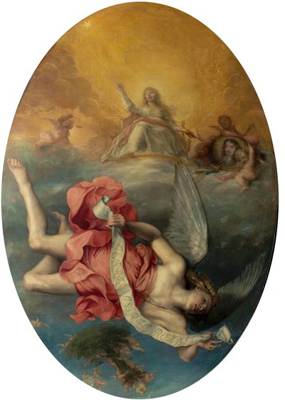 Astraea powraca na ziemię (Apoteoza Karola II) autorstwa John Michael Wright