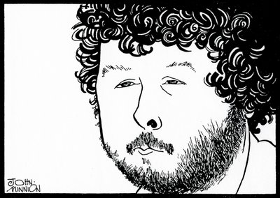 BIRTWISTLE, Harrison - karykatura autorstwa angielskiego kompozytora Johna Minniona autorstwa John Minnion