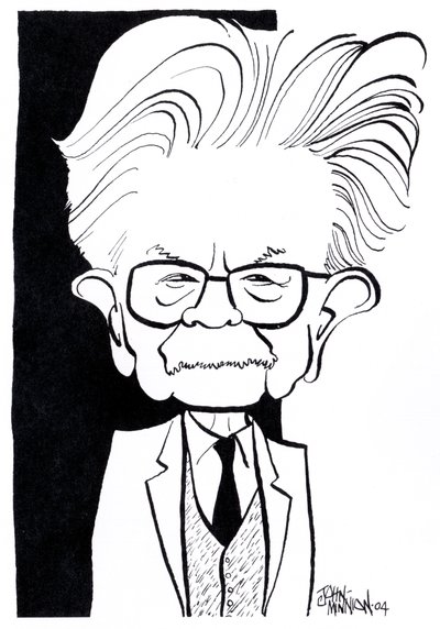 Elias Canetti, karykatury autorstwa John Minnion