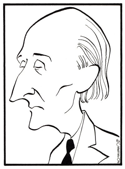 Frederick Delius - karykatura autorstwa Johna Minniona - angielski kompozytor - 29 stycznia 1862 - 10 czerwca 1934 autorstwa John Minnion