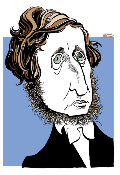 Henry David Thoreau autorstwa John Minnion