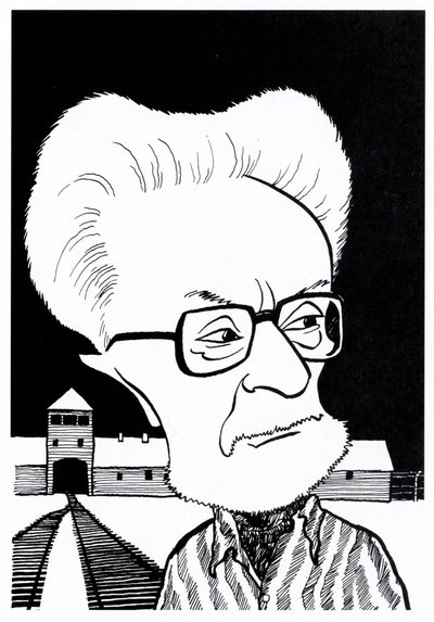 Primo Levi, karykatury autorstwa John Minnion