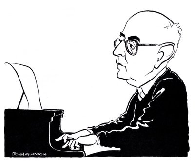 Theodor Ludwig Wiesengrund Adorno autorstwa John Minnion