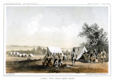 Narada z koniem White Mans, 1856. autorstwa John Mix Stanley