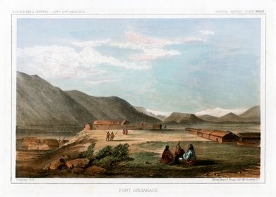 Fort Okinakane, Stany Zjednoczone, 1856. autorstwa John Mix Stanley