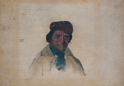 Jim Shaw, Delaware, 1837 autorstwa John Mix Stanley
