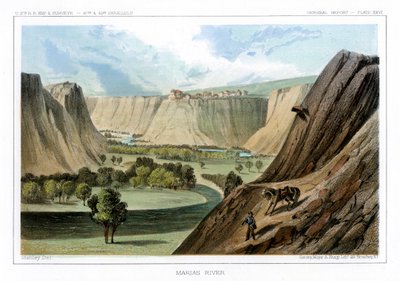 Rzeka Marias, Montana, USA, 1856. autorstwa John Mix Stanley