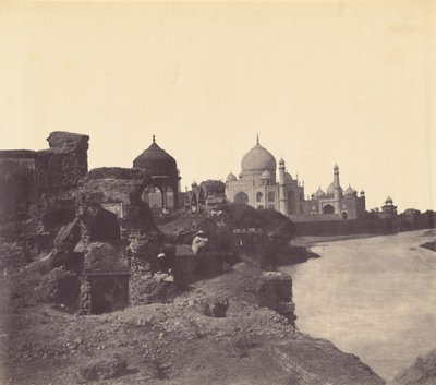 Taj Mahal od wschodu, ok. 1858-1862 (zdjęcie) autorstwa John Murray