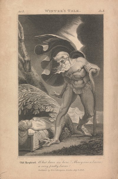 Zimowa opowieść, akt 3, scena 3 autorstwa John Neagle