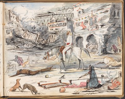 Kotah po szturmie jedna z barykad ulicznych  Poznaję się z Romansem wojny autorstwa John North Crealock