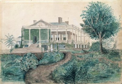 The Inman Homestead (wc na papierze) autorstwa John OBrian Inman