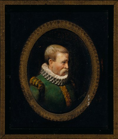 Portret hugenockiego dżentelmena z czasów Karola IX autorstwa John O