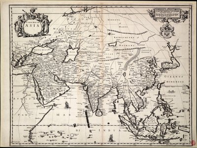 Nowa mapa Azji autorstwa John Ogilby