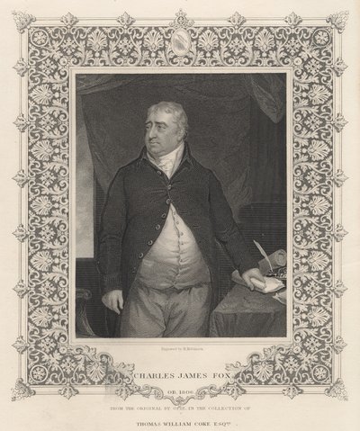 Charles James Fox (Grawerowanie) autorstwa John Opie