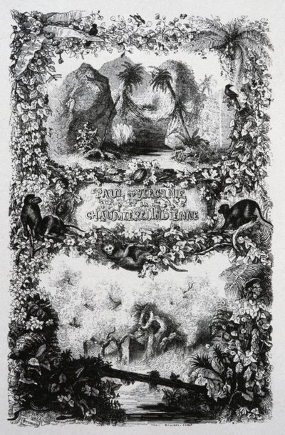 Paul i Virginia, ok. 1860-1870 (rycina) autorstwa John Orrin-Smith