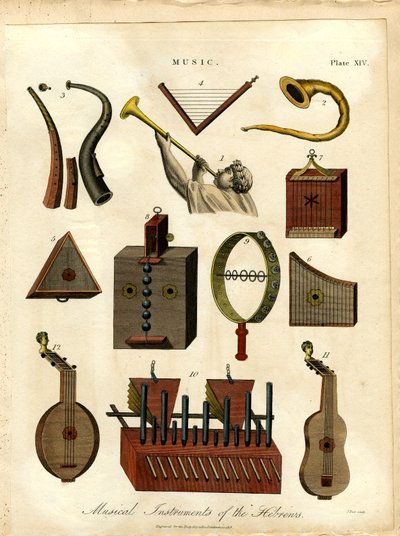 Instrumenty muzyczne Hebrajczyków autorstwa John Pass