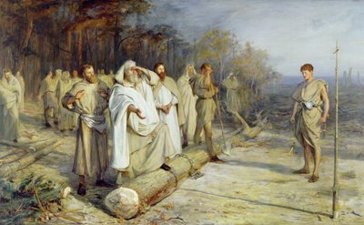 Naprawienie miejsca wczesnochrześcijańskiego ołtarza autorstwa John Pettie