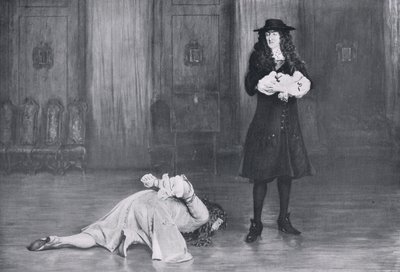 Książę Monmouth błaga o życie, ilustracja z "Hutchinson