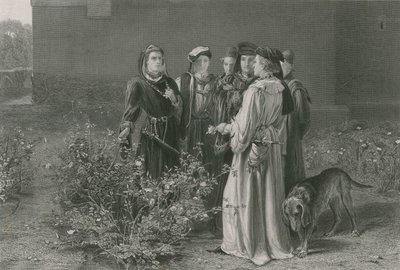 Scena w ogrodzie świątynnym, król Henryk VI, część pierwsza autorstwa John Pettie