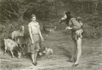 Touchstone i Audrey autorstwa John Pettie