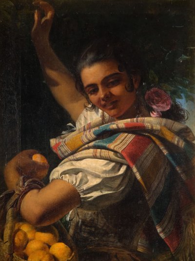 Pomarańczowa dziewczyna, 1854. autorstwa John Phillip