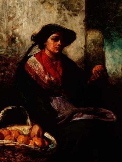 Pomarańczowy sprzedawca autorstwa John Phillip
