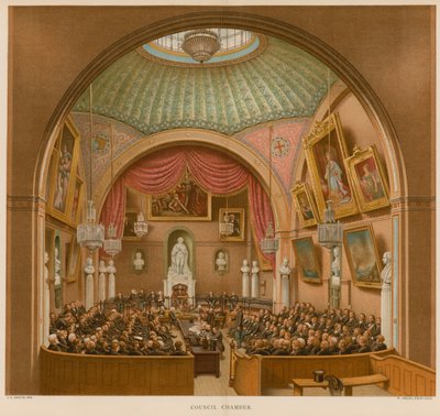 Sala Rady, Guildhall, Londyn autorstwa John Phillipp Emslie