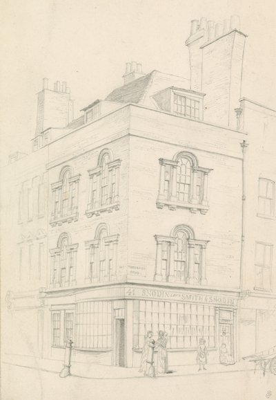 Dom na rogu Red Lion Street i Theobalds Road, naprzeciwko Lamb