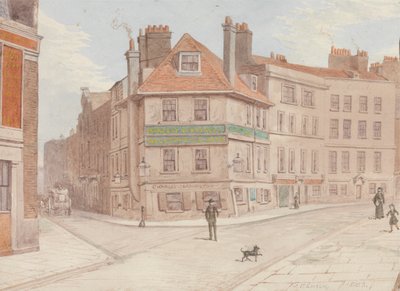 Northumberland Head Inn na rogu ulic Fort i Gun St., Spitalfields autorstwa John Phillipps Emslie