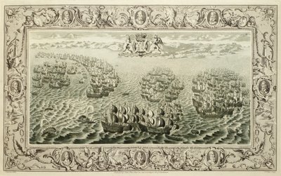 Armada (rycina z gobelinu), 1739 autorstwa John Pine