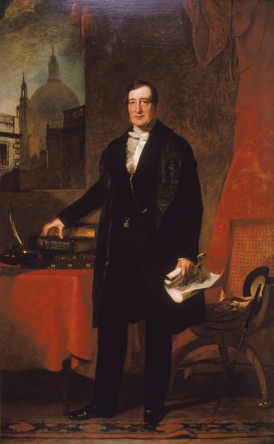 „James Bentley, skarbnik szpitala św. Bartłomieja”, 1848 r. autorstwa John Preston Knight