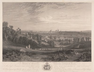 Uma vista de Oxford do Abingdon Roadpolish autorstwa John Pye