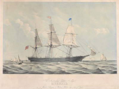 Australijski kliper "Mermaid" (1853), ok. 1853 (kolorowa litografia) autorstwa John R. Isaac
