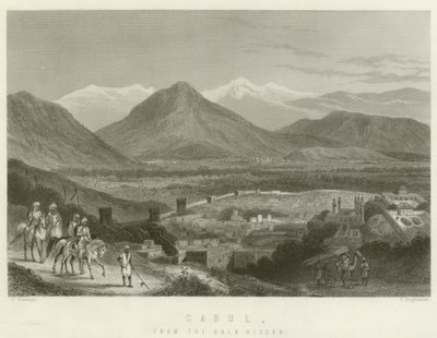 Kabul, z Bala Hissar autorstwa John Ramage