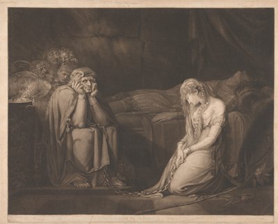 Bellsane i Parzival pod urokiem Urmy autorstwa John Raphael Smith