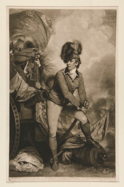 płk Tarleton (sir Bennastre Tarleton, 1754-1883) autorstwa John Raphael Smith