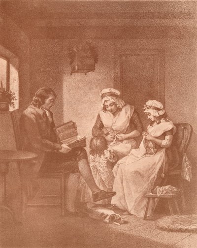Szczęście domowe, Laetitia z rodzicami, 1789 autorstwa John Raphael Smith
