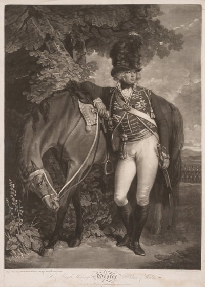 Jerzy, książę Walii, 1792. autorstwa John Raphael Smith