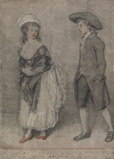 Idzie za nią prosto jak wół na rzeź (Przypowieści Salomona, rozdział VII, werset 22) autorstwa John Raphael Smith