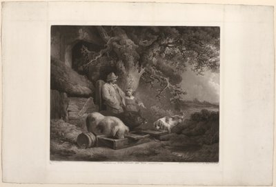 Chłop i świnie autorstwa John Raphael Smith